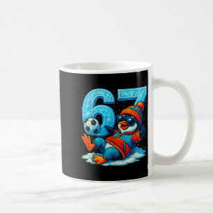 67 Pingvin Fotboll Roligt Vinter Meme Present _2 Kaffemugg