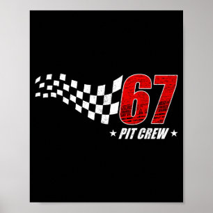 67 pit crew sex sju racing födelsedags racingbil p poster