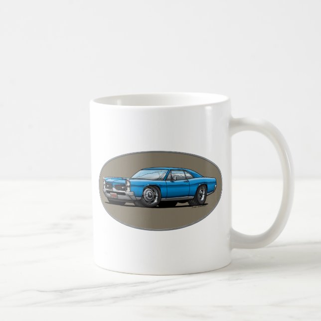 67 Pontiac GTO_blue Kaffemugg (Höger)