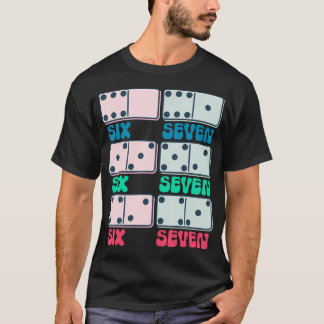 67 Räkna Domino Block Matematiklärare Vin T Shirt