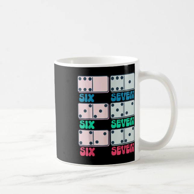 67 Räkna Dominobrickor Matematiklärare Vin Kaffemugg (Höger)