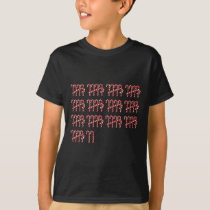 67 Räknar Candy Cane Matematiklärare Vintage 67th T Shirt
