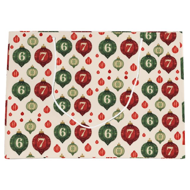 67 Retro Christmas Ornament Wrapping Paper  (Framsidan)