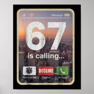 67 Ringande Roligt Gen Z Slang Meme Telefon Skärm Poster