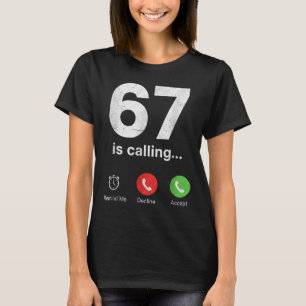67 Ringar Roligt Gen Z Slang Meme Telefon Skärm T Shirt
