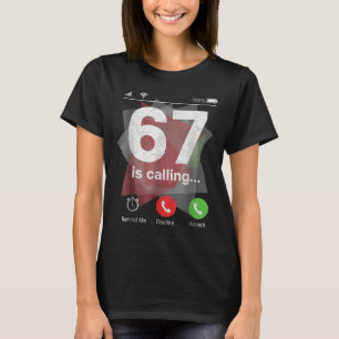 67 Ringar Roligt Gen Z Slang Meme Telefon Skärm T Shirt