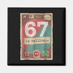 67 Ringjer Roligt Gen Z Slang Meme Telefon Skärm  Magnet