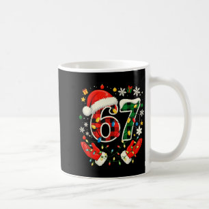67 röda gröna rutiga ljus 6 7 roliga pojkar barn v kaffemugg