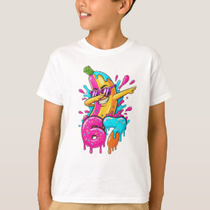 67 Rolig Baseball Dabbing Banana 6 7 Droppande Is  T Shirt