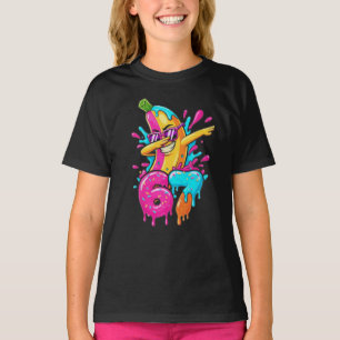 67 Rolig Baseball Dabbing Banana 6 7 Droppande Is T Shirt