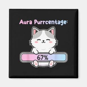 67 Rolig Katt Aura Energi Vid Sex Sju Meme Gen Z A Magnet