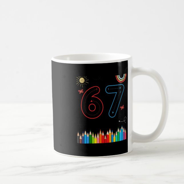 67 rolig meme grundskollärare  kaffemugg (Höger)
