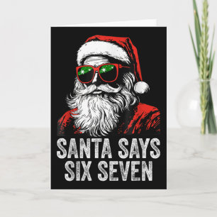 67 Rolig Six Seven Jul 6-7 Meme Santa 6 Kort