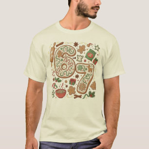 67 Roliga 6 7 Sex Sju Pepparkaks Cookie Jul T Shirt