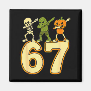 67 roliga Halloween-siffror sex sju män kvinnor Magnet