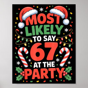 67 roliga julmemes som troligen säger 67 på T Poster
