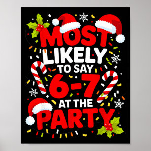 67 roliga julmemes som troligen säger 67 på T Poster