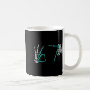 67 roliga sex sju gen meme skelett vibbar kaffemugg