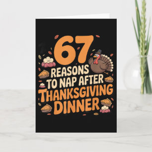 67 Roliga Six Seven Gen Alpha Meme Turk Thanksgivi Kort