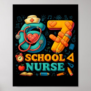 67 roliga sjuksköterskedagar Medicinsk tillbaka ti Poster