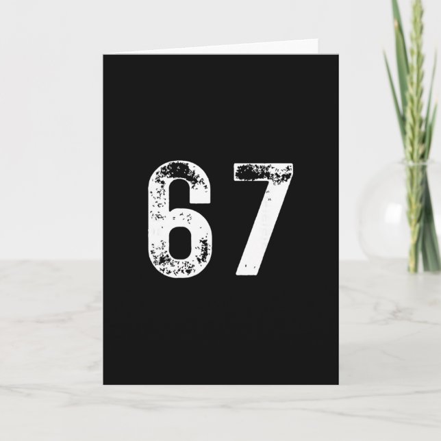 67 - Roligt Meme  Kort (Framsida)