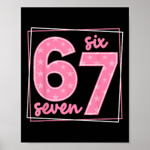 67 Roligt Nummer 67 Födelsedags Meme Poster