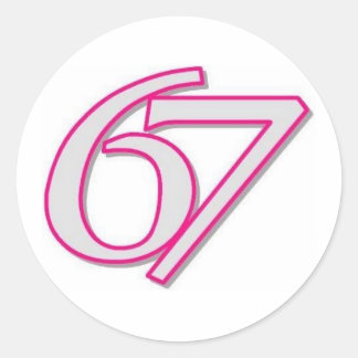 67 RUNT KLISTERMÄRKE