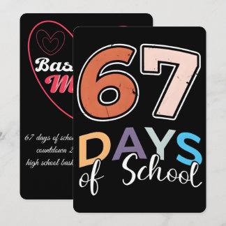67 School Days, Basketball Mom Journey 2026 Julkort