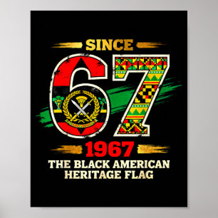 67 Sedan 1967 Svarta amerikanska kulturarvs stolth Poster