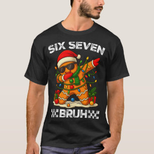 67 Sex Sju Bruh Rolig Jul Dabbing Pepparkakor T Shirt