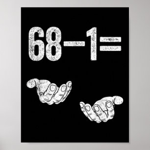 67 Sex Sju Math Matematik Brainrot Ekvation Bi Poster
