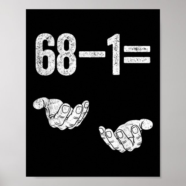 67 Sex Sju Math Matematik Brainrot Ekvation Bi Poster (Framsidan)