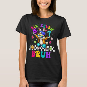 67 sex sju rolig kanin solglasögon kanin glad t shirt