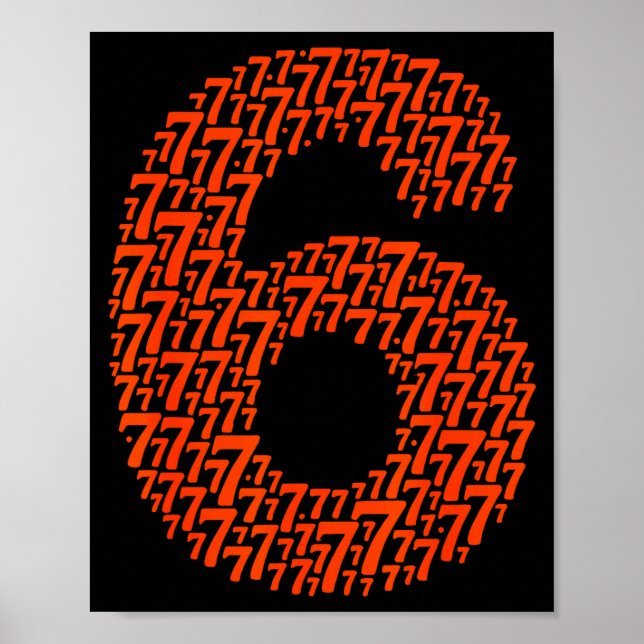 67 Sextio sju Halloween kostymdesign Rolig 6 7  Poster (Framsidan)