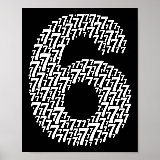 67 Sextio sju Halloween kostymdesign Rolig 6 7  Poster (Framsidan)