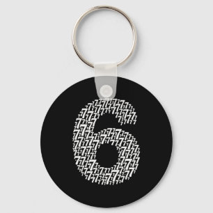 67 Sextio sju Halloween kostymdesign Roligt 6 7 Nyckelring