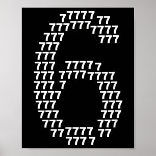 67 Sextio Sju Rolig 6 7 Meme Halloween Kostym Hu Poster