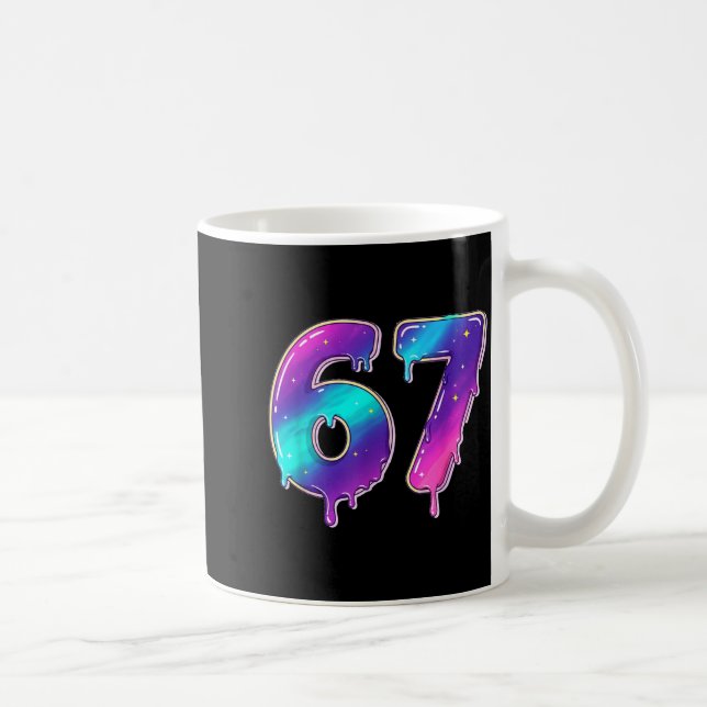 67 Shirt, 67 Meme Baseball Lifestyle 101 Apparel Y Kaffemugg (Höger)