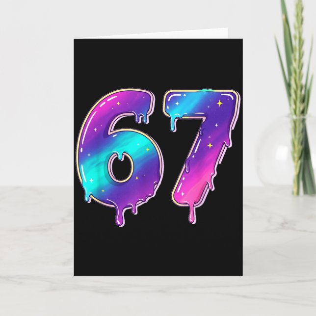 67 Shirt, 67 Meme Baseball Lifestyle 101 Apparel Y Kort (Framsida)