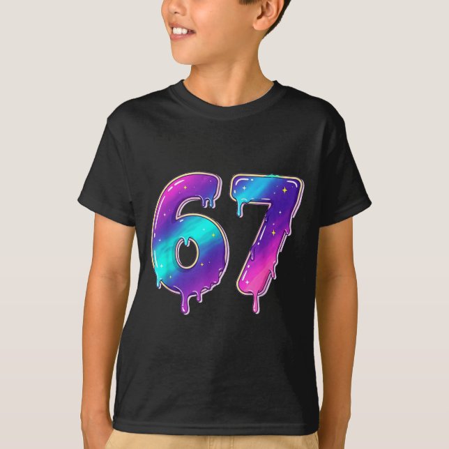 67 Shirt, 67 Meme Baseball Lifestyle 101 Apparel Y T Shirt (Framsida)