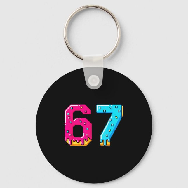 67 Shirt Baseball Life Style 101 Apparel Youth Dri Nyckelring (Framsida)