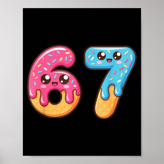 67 Shirt Baseball Lifestyle 101 Apparel Youth Drip Poster (Framsidan)