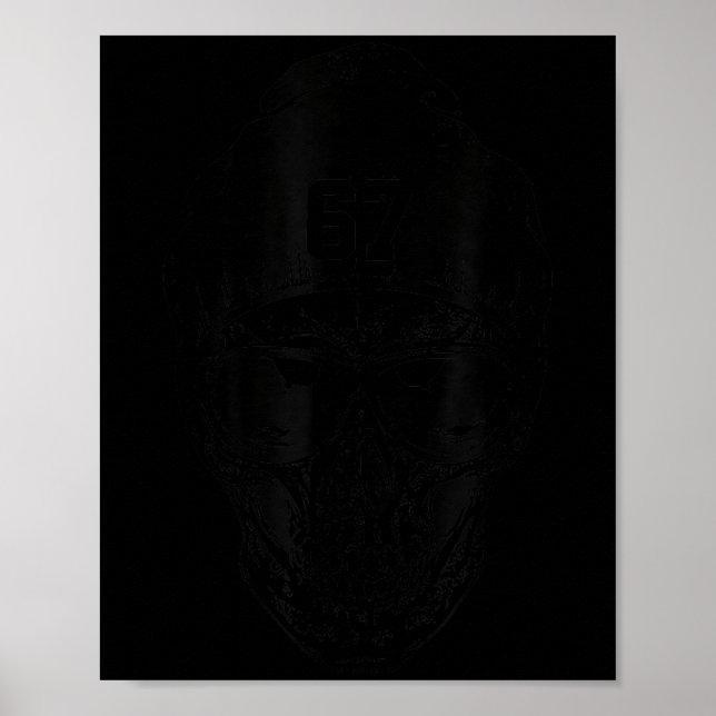 67 Six Seven 67 Meme Rolig Distressed 67 Nummer Sp Poster (Framsidan)