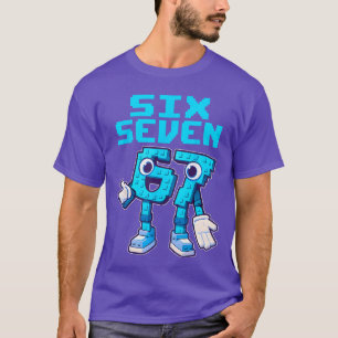 67 Six Seven 67 Rolig Italiensk Brainrot Barn Gami T Shirt