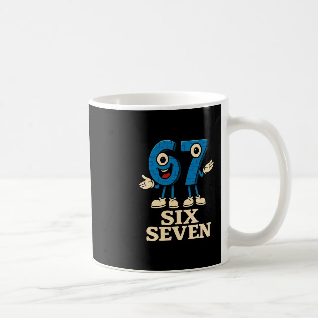 67 Six Seven 6-7 - Funny Italian Brainrot Kids Gam Kaffemugg (Höger)