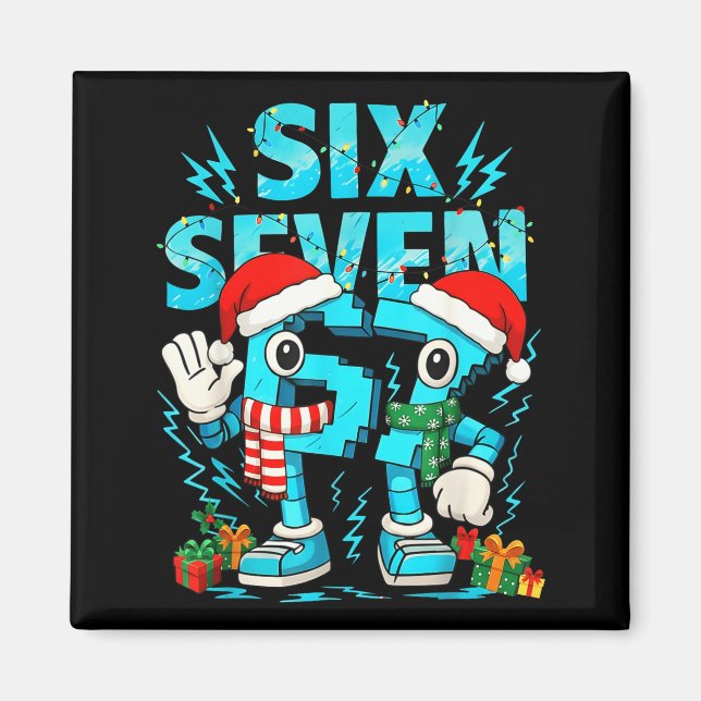 67 Six Seven 6-7 - Funny Italian Brainrot Kids Gam Magnet (Framsidan)