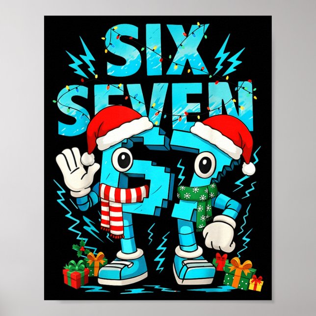 67 Six Seven 6-7 - Funny Italian Brainrot Kids Gam Poster (Framsidan)