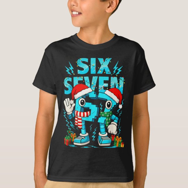 67 Six Seven 6-7 - Funny Italian Brainrot Kids Gam T Shirt (Framsida)