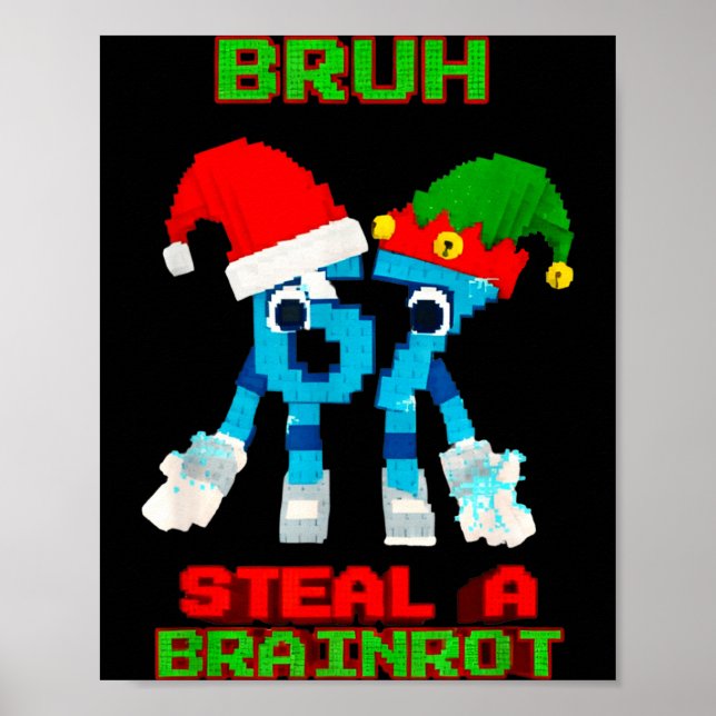67 Six Seven 6-7 - Funny Steal Brainrot Kids Chris Poster (Framsidan)
