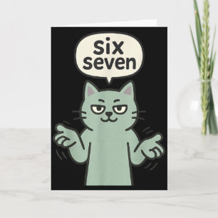 67 Six Seven 6-7 Katt - Roliga Barn Spelande Hjärn Kort